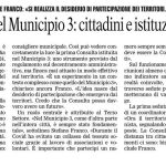 La Gazzetta del Mezzogiorno racconta la nascita della Consulta del Terzo Settore nel Municipio 3