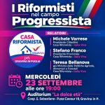 I riformisti nel campo progressista: mercoledì 23 settembre a Gravina