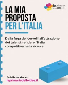 Locandina della proposta di Stefano Franco sull’attrazione dei talenti e della ricerca in Italia
