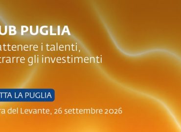 Brochure Hub Puglia 2026 alla Fiera del Levante, 26 settembre 2026