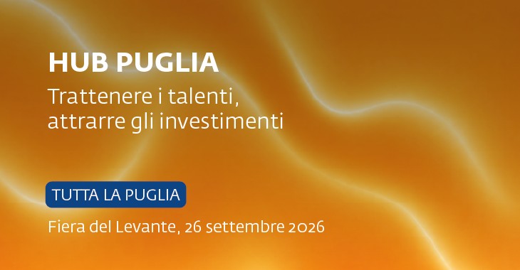 Brochure Hub Puglia 2026 alla Fiera del Levante, 26 settembre 2026